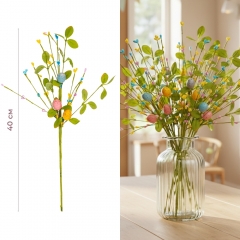 Пасхальная декоративная веточка "Крашанки", 40 см (5107-006)