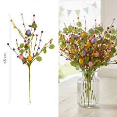 Пасхальная декоративная веточка "Крашанки", 45 см (5107-010)