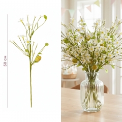 Пасхальная декоративная веточка "Первые цветы", 50 см (5107-011/green)