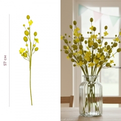 Пасхальная декоративная веточка "Зеленые крашанки", 57 см (5107-019/6)