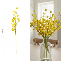Пасхальная декоративная веточка "Желтые крашанки", 57 см (5107-019/7)
