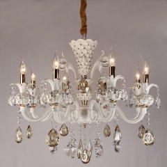 Люстра классическая хрустальная с камнями (8 свечей) (KC002/8) (KC002/8)