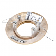 Світильник точковий декоративний "Бароко", біло-золотий, 10 см (FP005)