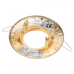 Світильник точковий декоративний "Бароко", золотий, 10 см (FP006)