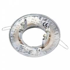 Світильник точковий декоративний "Бароко", срібний, 10 см (FP007)