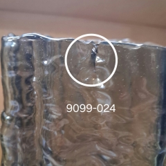 УЦІНКА Ваза "Сірий міраж", 25 см(Скол,тріщина,бульбашки) (00BR-9099-024)