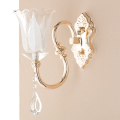 Бра золотое в форме цветка с хрустальным декором (OU042/1W) (OU042/1W)