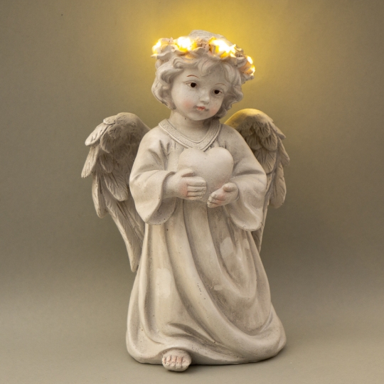 Ангел, що світиться із серцем 16*11.5*25.5 (6000-006AN)