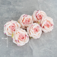 Головка розы, розовая, 10 см (8502-001/2)