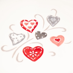 Тарілка десертна 20 см "Love" (013AV)