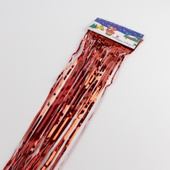 Дождик на елку новогодний, красный, 1 м (9254-001)