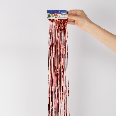 Дождик на елку новогодний, красный, 1 м (9254-001)