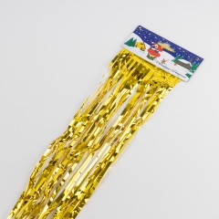 Дождик на елку новогодний, золотой, 1 м (9254-002)