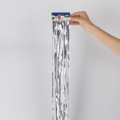 Дождик на елку новогодний, серебристый, 1,5 м (9254-008)