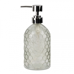 Диспенсер для мыла "Соты", хаки, 7,5*18,5 см СПАСЕННАЯ ПОЗИЦИЯ (9277-013)