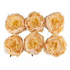 Головка пиона, кремовая, 11 см (8502-002/2)