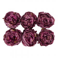 Головка пиона, темно-сиреневая, 11 см. (8502-002/4)