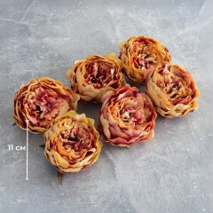 Головка пиона, оранжевая, 11 см (8502-002/5)