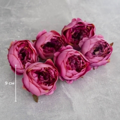 Головка пионообразной розы, сиреневая, 9 см (8502-003/1)