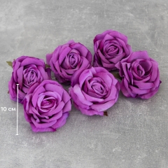 Головка розы, сиреневая, 10 см (8502-004/1)