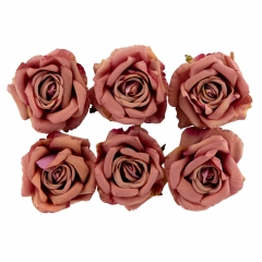 Головка розы, сиренево-коричневая, 10 см (8502-004/3)