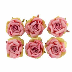 Головка розы, розово-зеленая, 10 см. (8502-004/4)