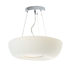 Люстра потолочная круглая белого цвета на 3 лампы (VL004/1) (VL004/1)