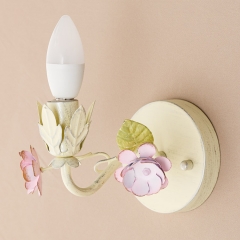 Бра салатовое на 1 свечу с цветочным декором (SA017/1) (SA017/1)
