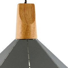 Люстра подвес серая с полигональным дизайном (ZD038B/D300 (grey)) (ZD038B/D300 (grey))