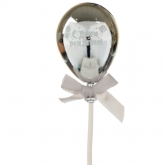 Топпер Шарик серебро (8132-001)