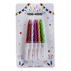 Набор свечей для торта "Феерия", 7,5 см (9022-008)