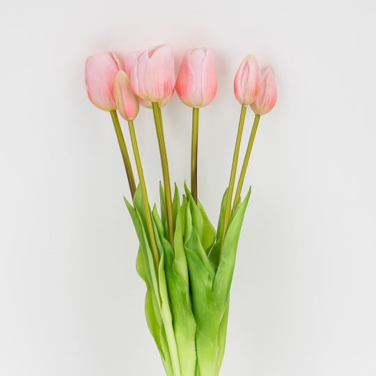 Букет латексних тюльпанів, 7 бутонів, ніжно-рожевий, 48 см (2026-003/pink) Букет латексних тюльпанів, 7 бутонів, ніжно-рожевий, 48 см (2026-003/pink)