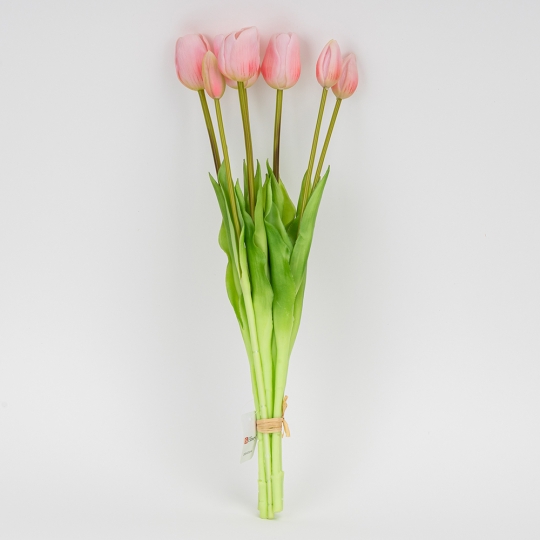 Букет латексних тюльпанів, 7 бутонів, ніжно-рожевий, 48 см (2026-003/pink) Букет латексних тюльпанів, 7 бутонів, ніжно-рожевий, 48 см (2026-003/pink)