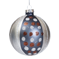 Елочный шар "Блестящие горошины" (6000-011)