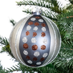 Елочный шар "Блестящие горошины" (6000-011)