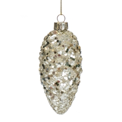 Елочная игрушка "Сверкающая шишка" (6000-013)