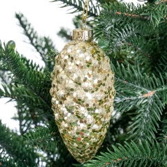 Елочная игрушка "Сверкающая шишка" (6000-013)