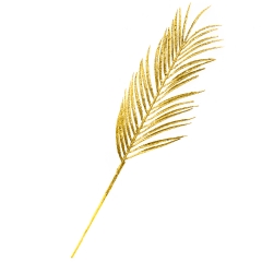 Декоративная ветка  " Золотой пальмовый листок" (8002-010)