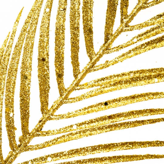 Декоративная ветвь " Золотой пальмовый листок" (8002-010)