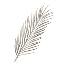 Декоративная ветвь " Серебряный пальмовый листок" (8002-011)