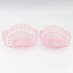Набор с 2 фруктовниц "Розовое кружево", 27 * 27 см СПАСЕННАЯ ПОЗИЦИЯ (9290-010)