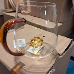 Стекляная чашка с фигуркой “Ежик”, 280 мл (00BR-4006-007/1)