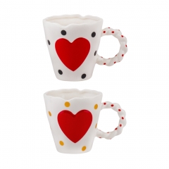 УЦІНКА Кружка “Серденько”, 400 мл * Рандомний вибір дизайну (Дефект фарбування,недокрас,краплинки,напливи) (00BR-9200-032)