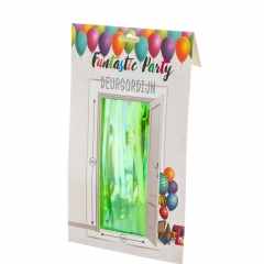 Декоративная шторка на дверь (Зеленая) (8132-022)