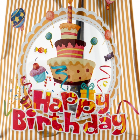 Набір подарункових кульків "Happy Birthday" 10 шт (8132-027)