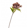 Квітка штучна "Півонія з бутоном", рожева (8100-041)