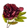 Квітка штучна "Півонія з бутоном", бордова (8100-043)