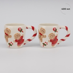 Кружка "Имбирная парочка в красном", 400 мл (6037-011)