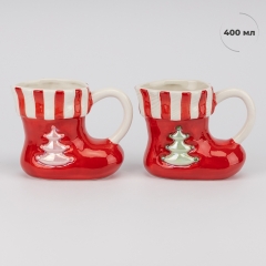 Кружка "Башмачок Санты", 400 мл (6037-015)