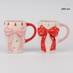 Кружка "Новогодний бант", 650 мл (6037-019)